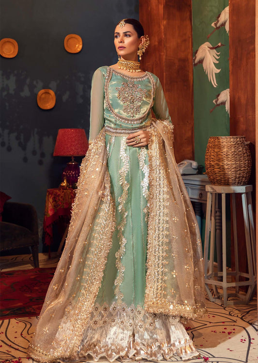 Turquoise Dress by Khuda Baksh - BL24