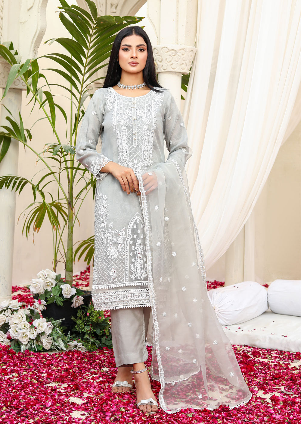 Aera - Organza Suit BEIGE KLD 1016