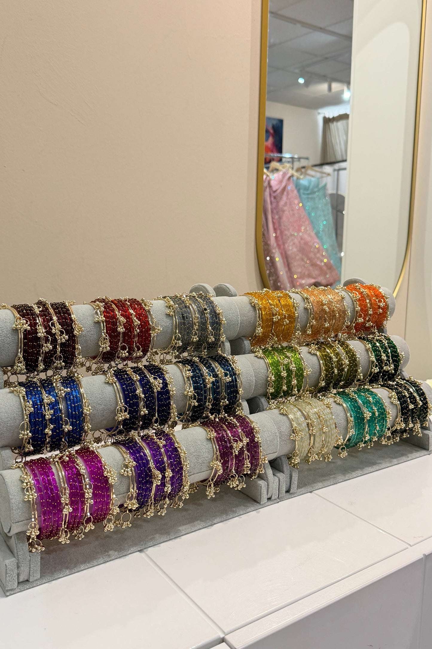 Kashmiri Bangles Set (19-Teilig) Colourful