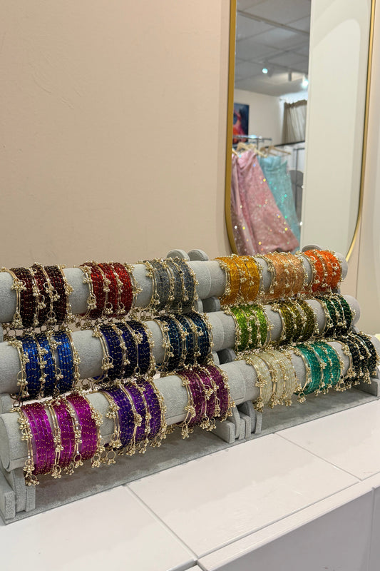 Kashmiri Bangles Set (19-Teilig) Colourful