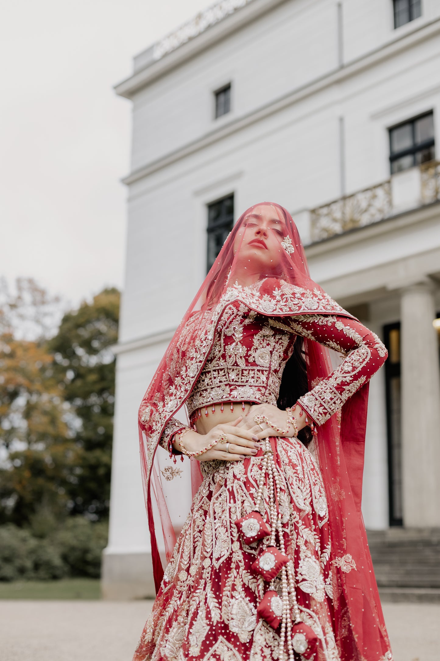 Red / Gold Bridal Lehenga