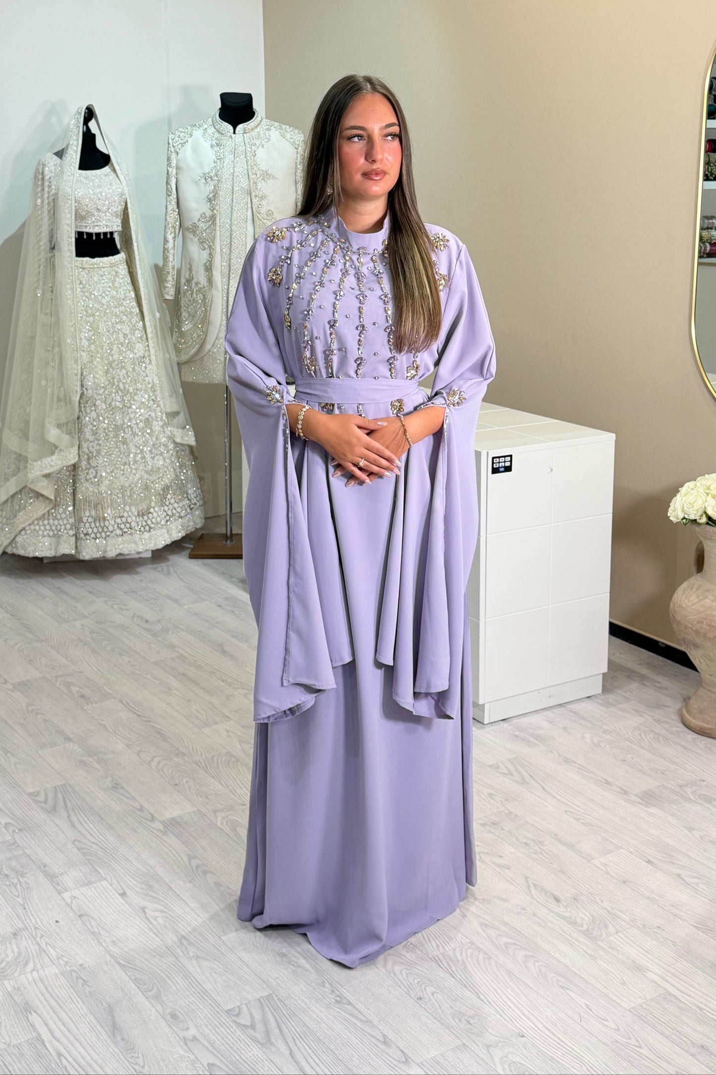 Lavender Kaftan + Strass