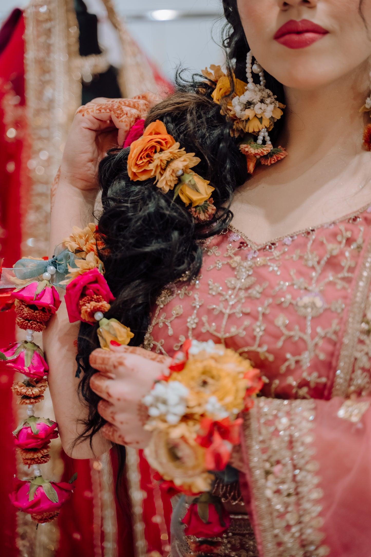 Floral Bridal Lehenga Choli