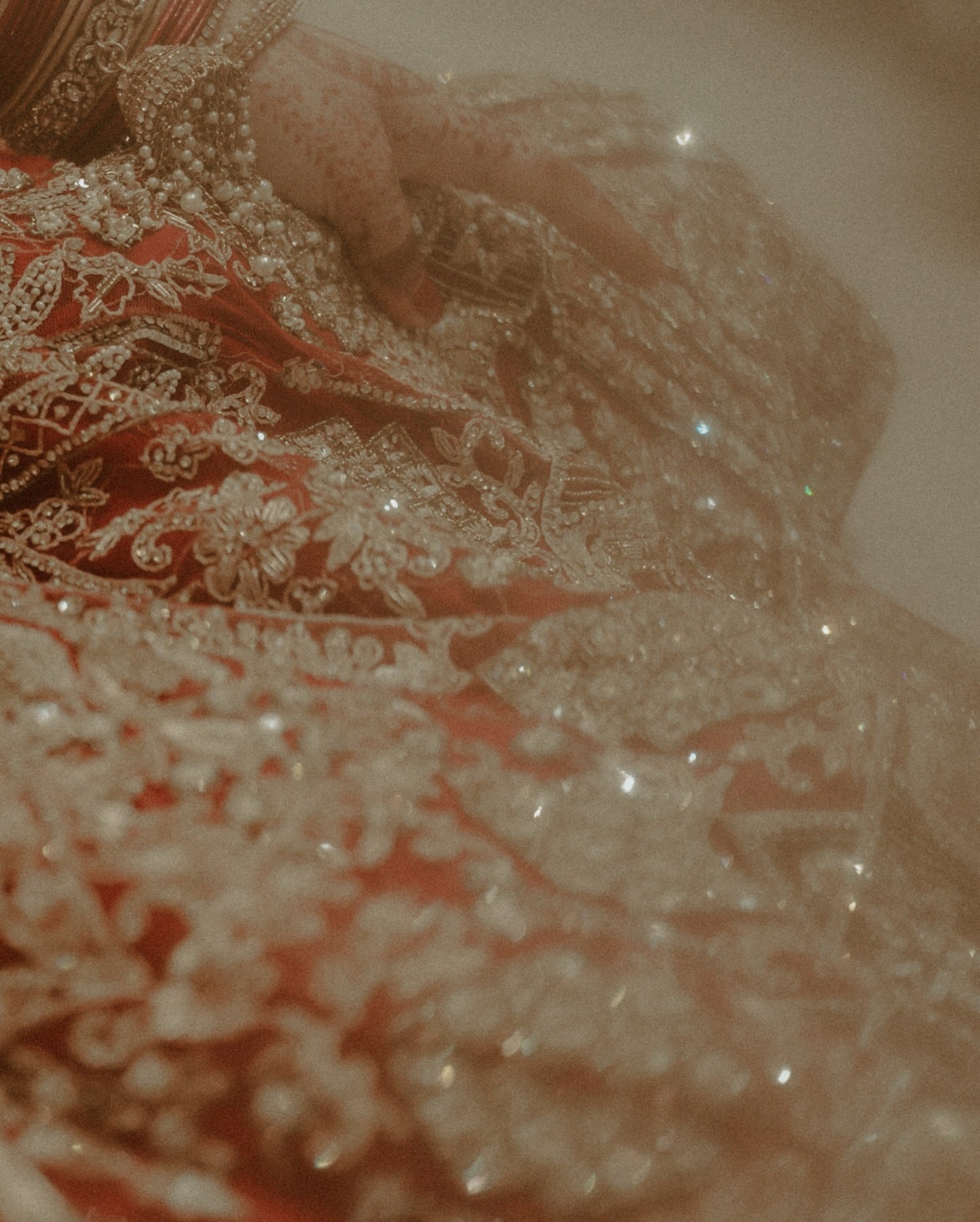 Dark Red / Gold Bridal Lehenga