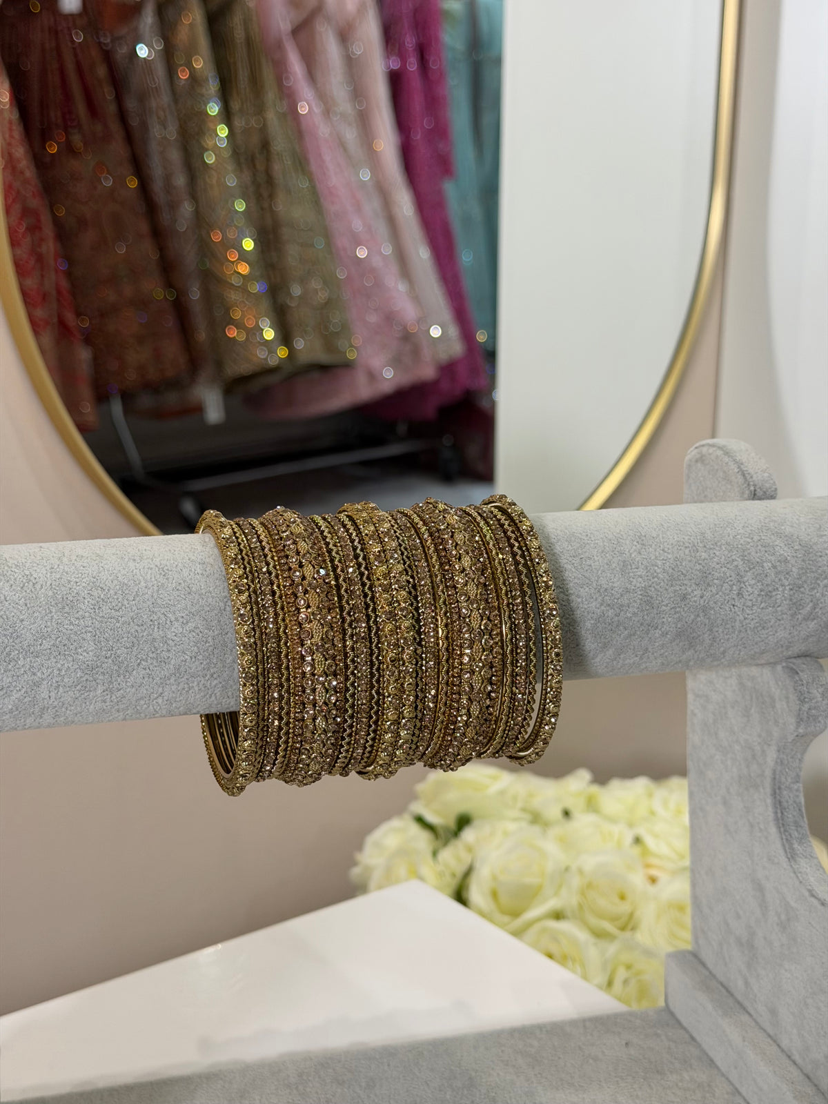 LCT Gold Metal Bangles- Design 2- 18-teilig