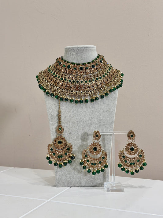 Dunkelgrün LCT Bridal Jewellery Set