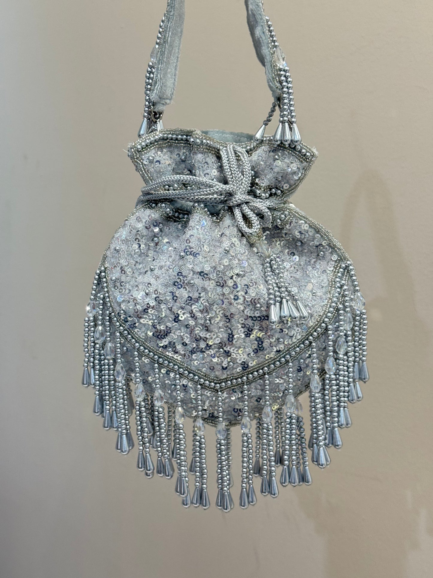 Silver Potli Bag