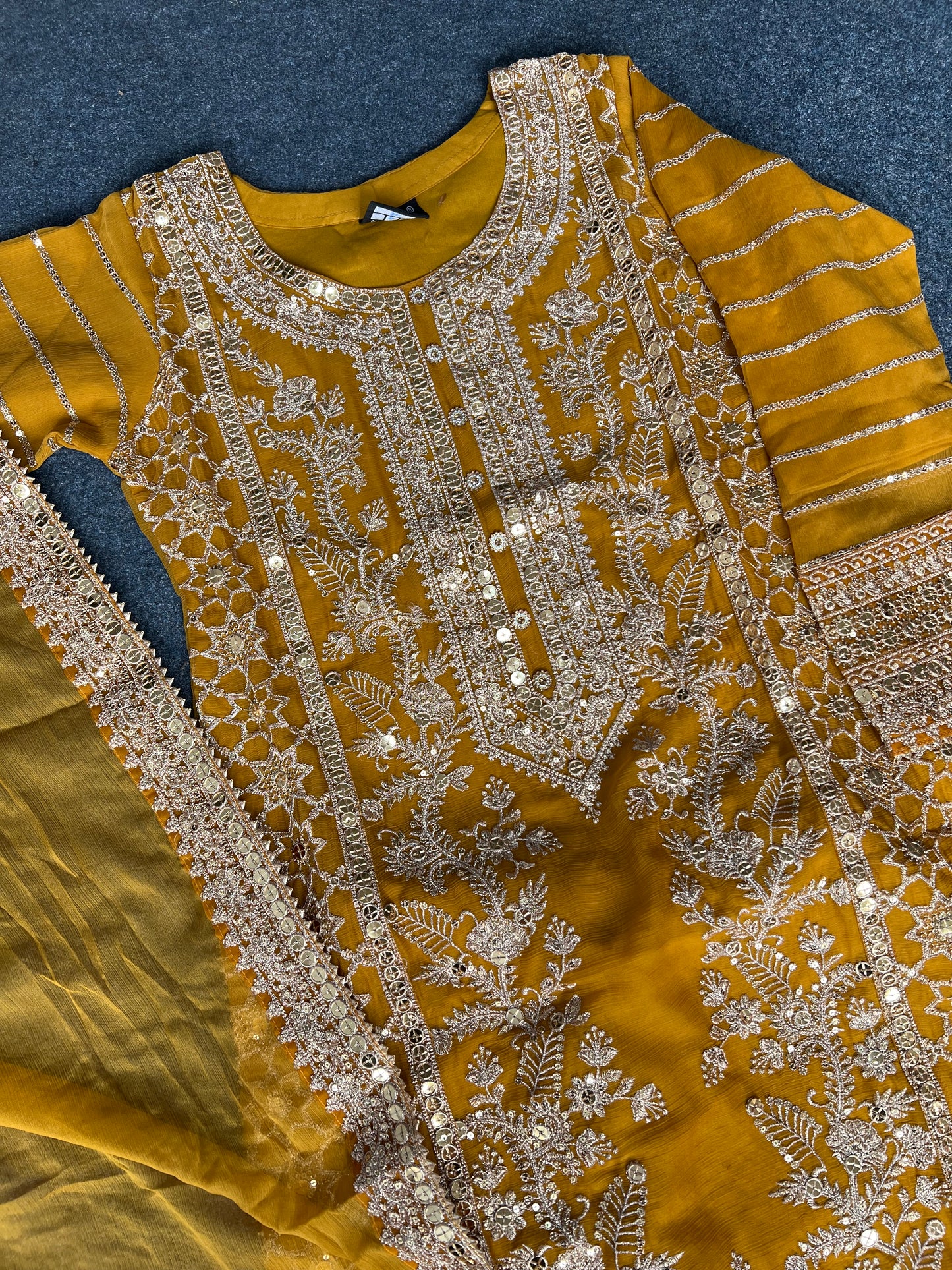 Mother & Daughter Palazzo Suit- mustard yellow