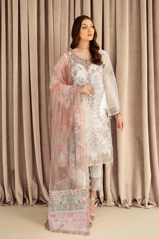 Ramsha White Minhal Suit BL24