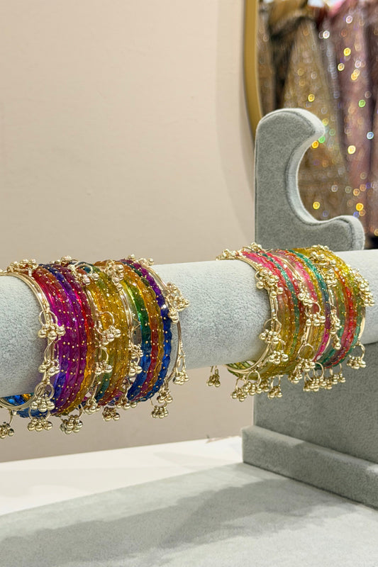 Kashmiri Bangles Set - Multi (19-Teilig)