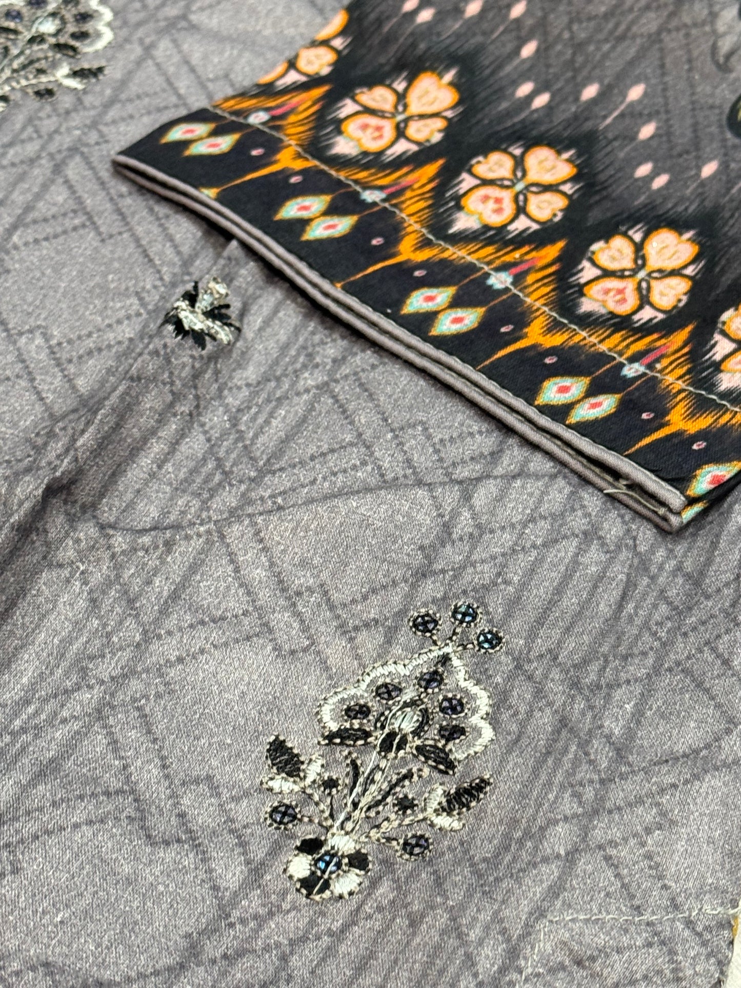 3-teiliges Suit Set aus Lawn- Suit D07