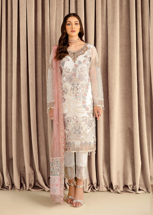 Ramsha White Minhal Suit BL24