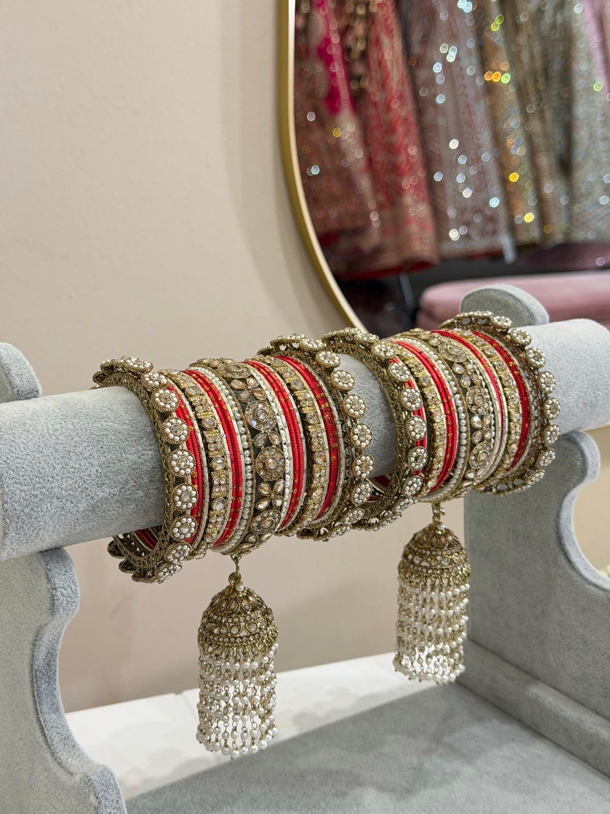 Red / Gold Bridal Bangles