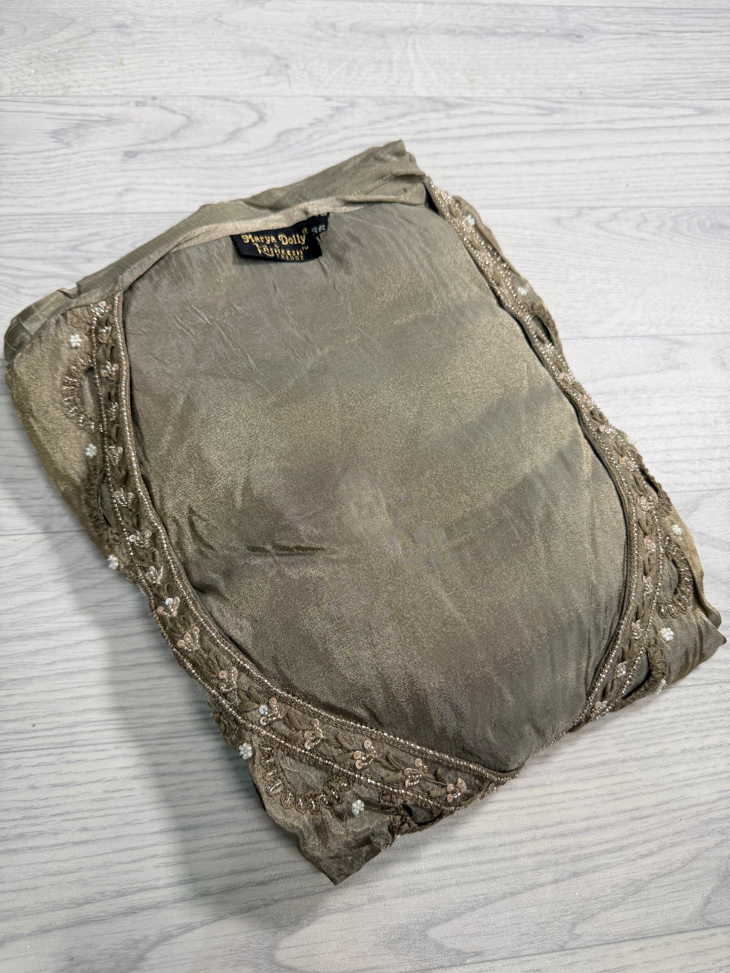 Cutout Design Tissue Silk Sharara 11