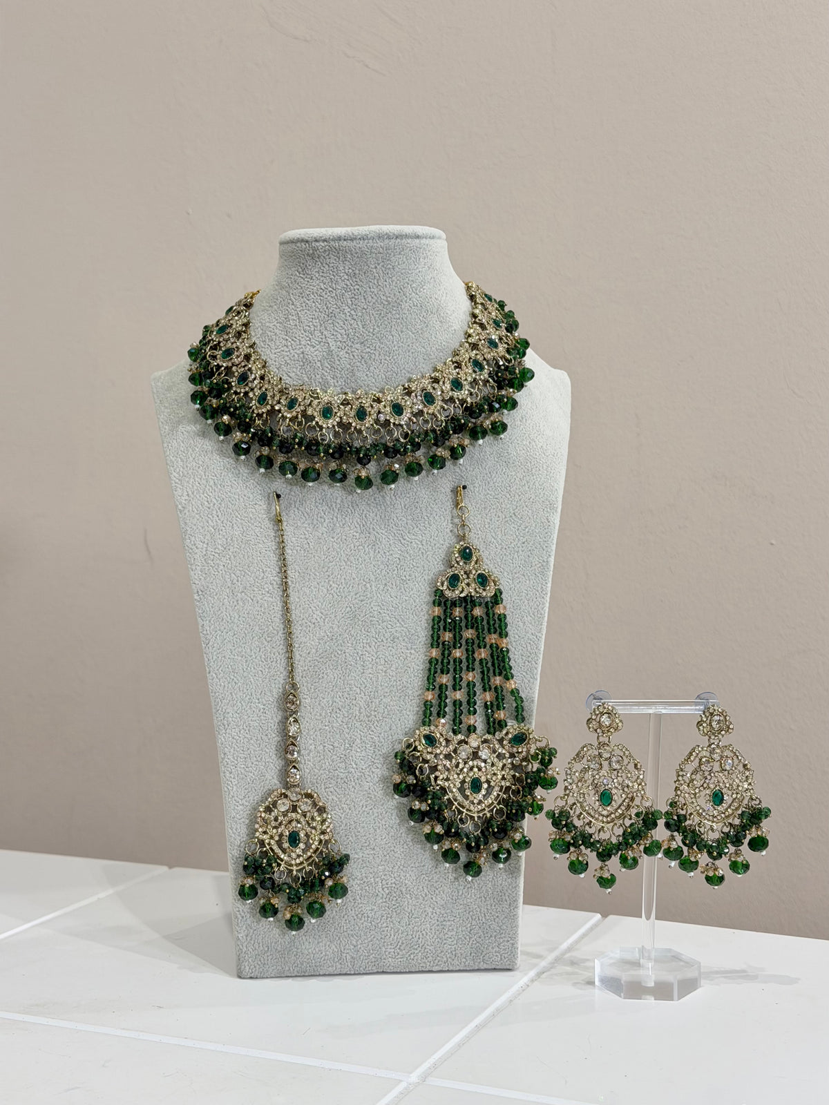 Dunkelgrün Jewellery Set