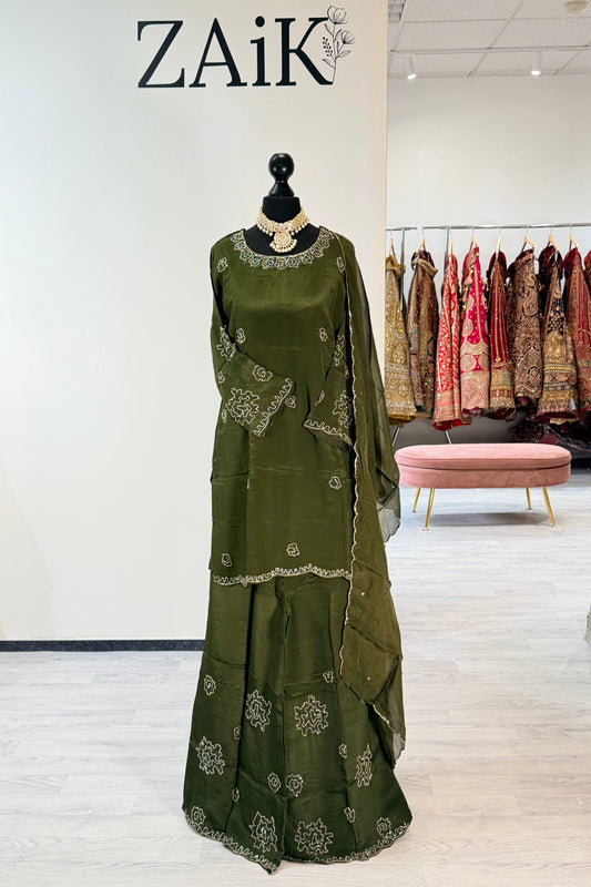 Embellished Silk Suit 6