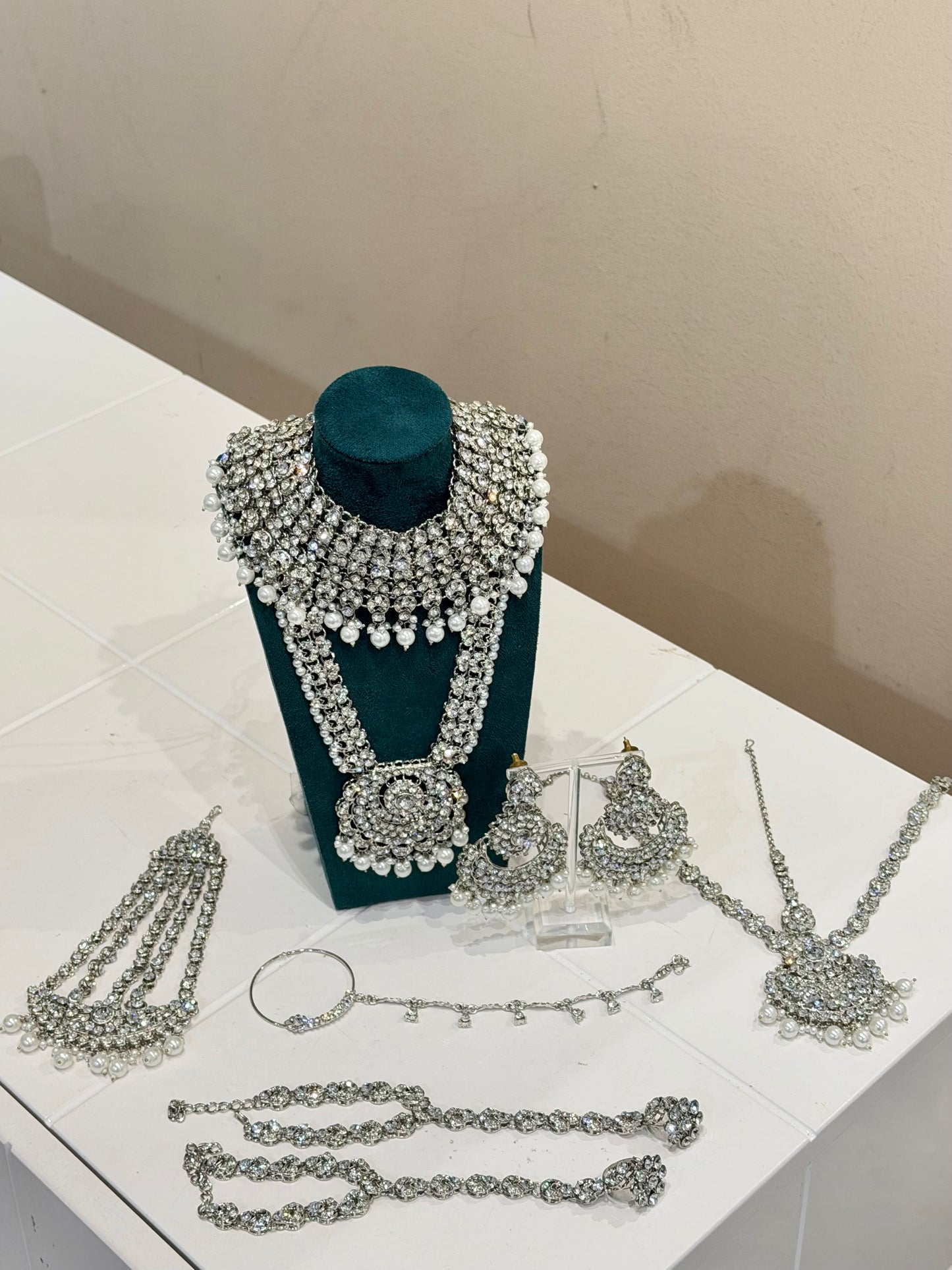 Silver Bridal Jewellery Set