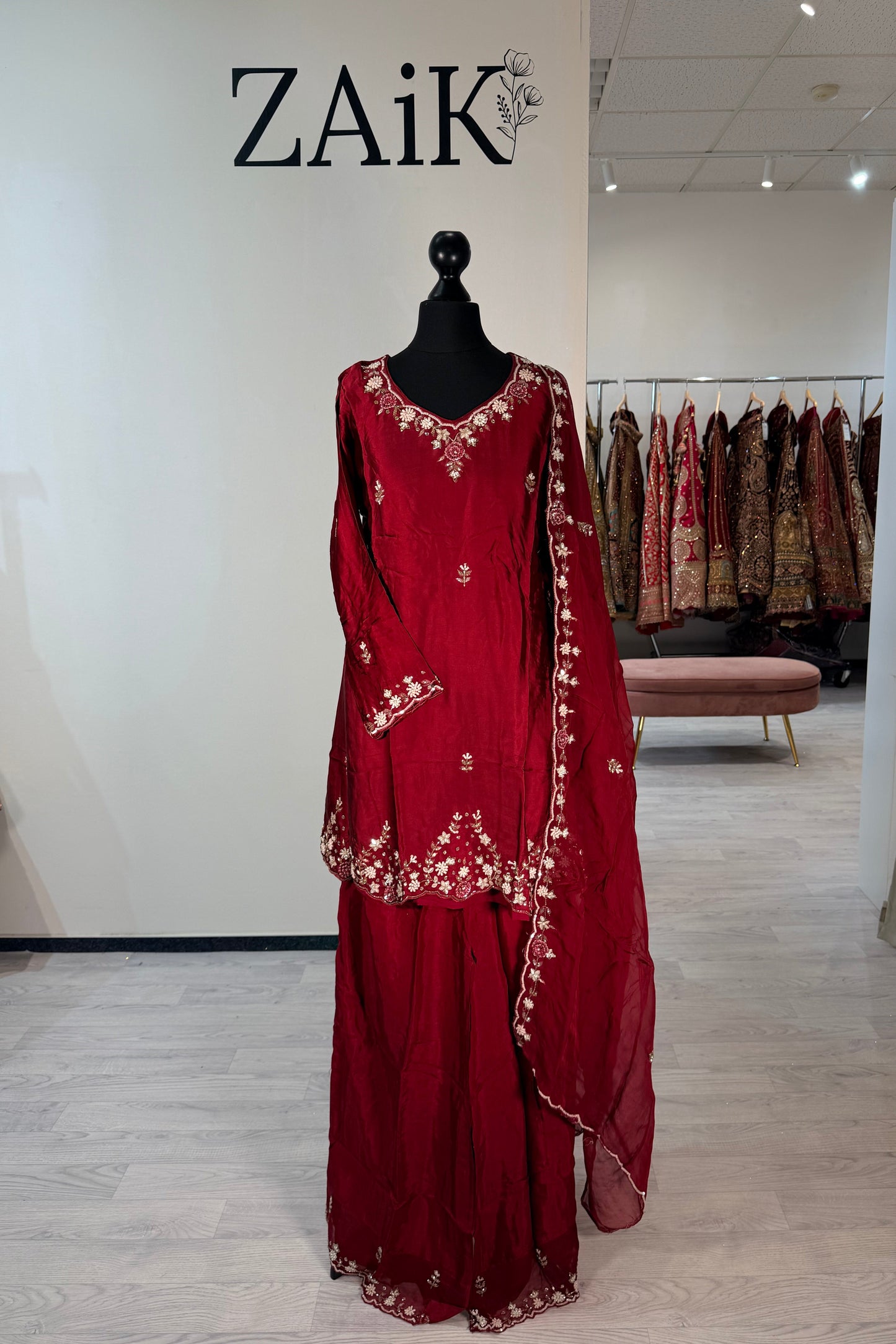 Embellished Silk Suit 7