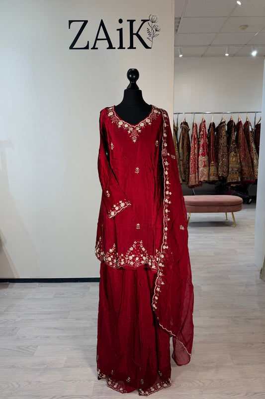 Embellished Silk Suit 7