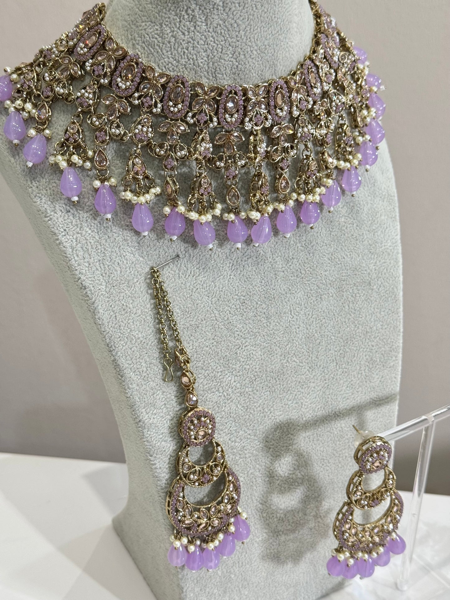 Lilac Jewellery Set