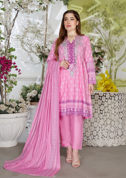 47006 Pink Lawn Suit