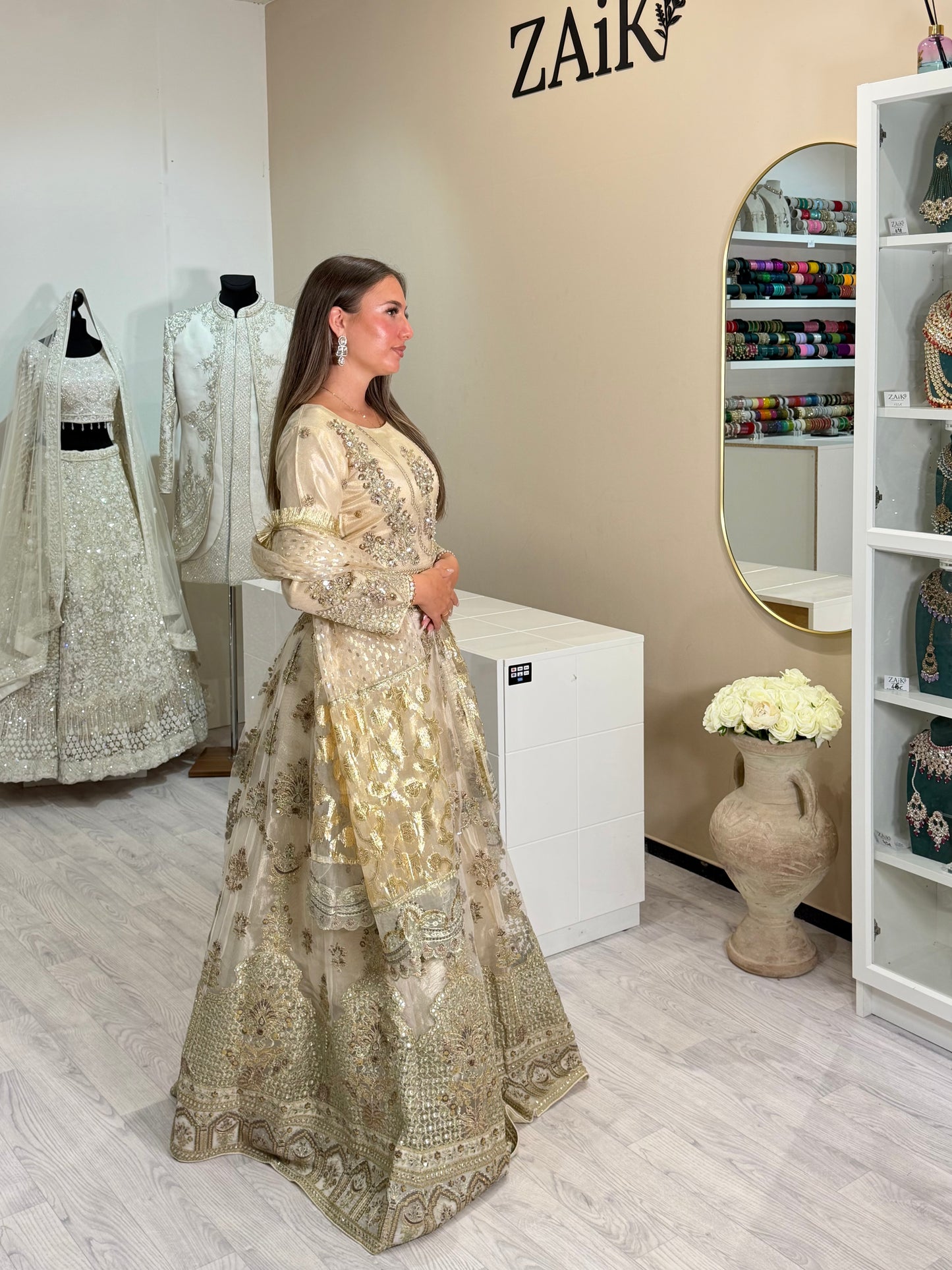 Gold Lehenga Choli