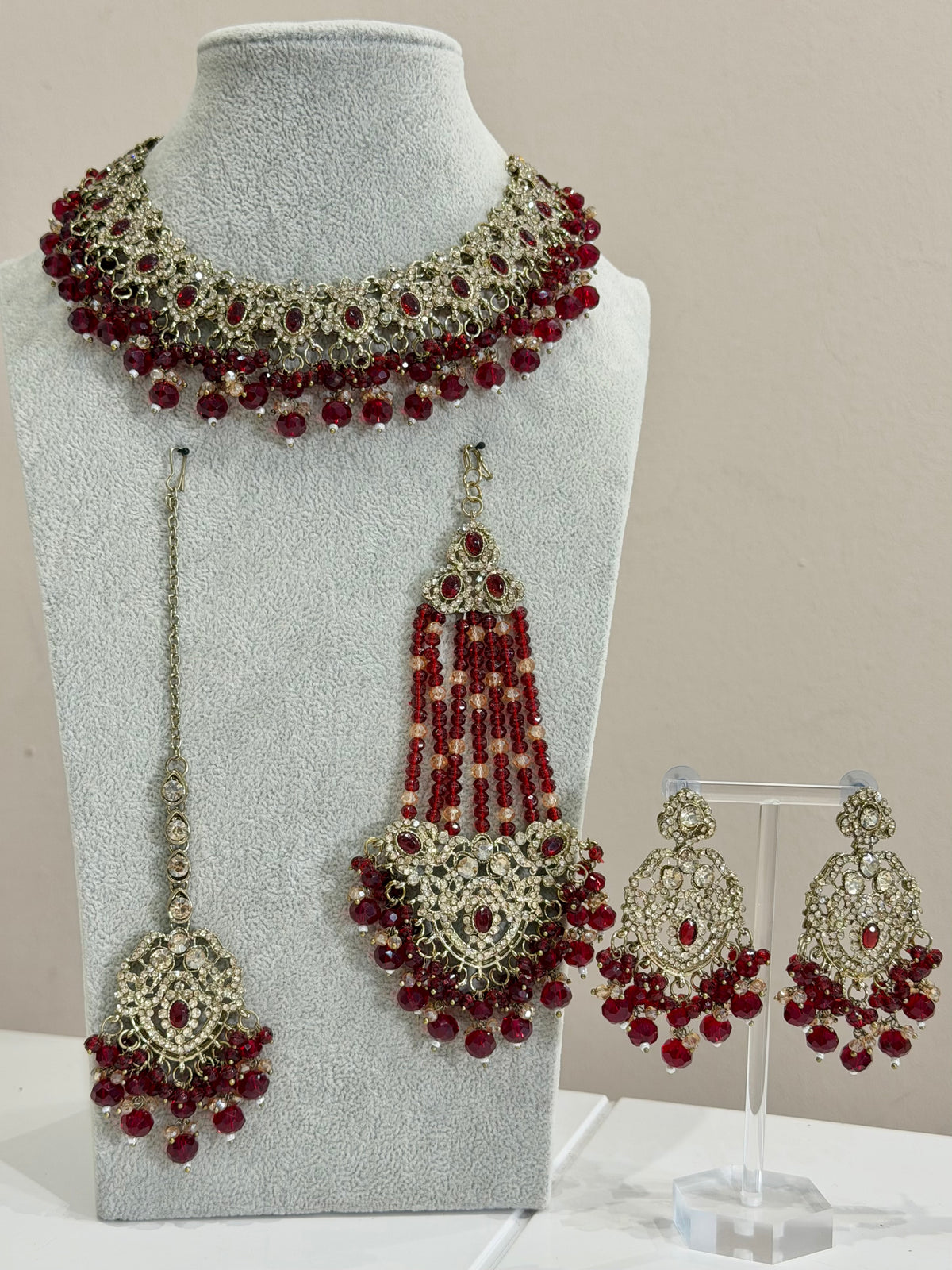 Dunkelrot Jewellery Set