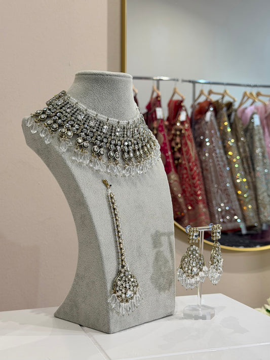Translucent / Gold Jewellery Set