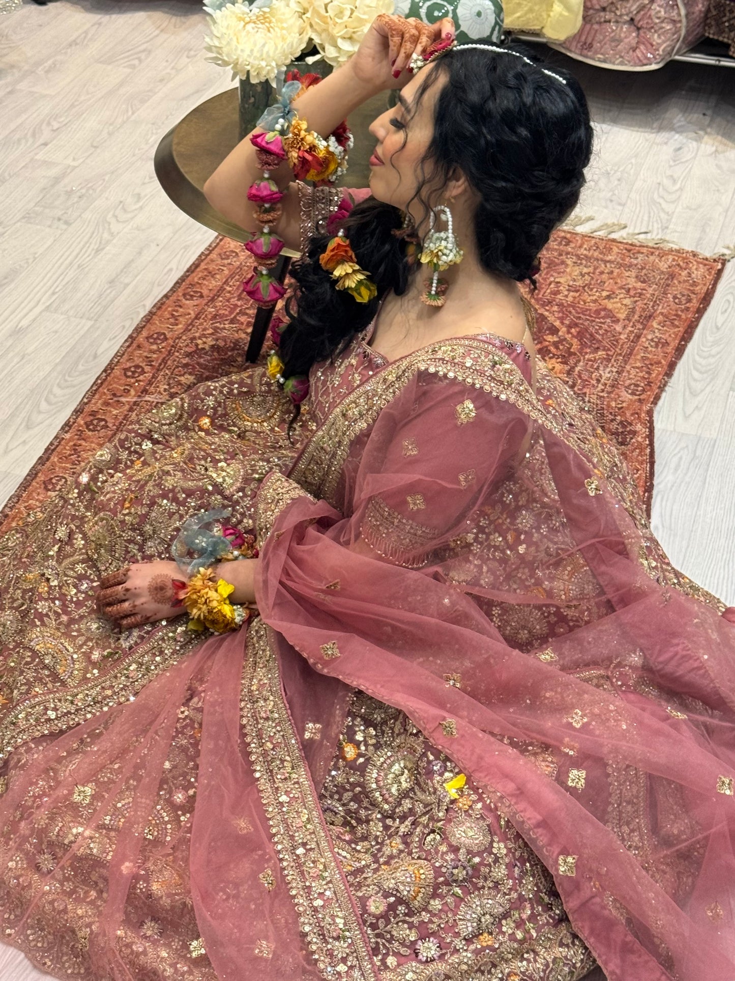Floral Bridal Lehenga Choli