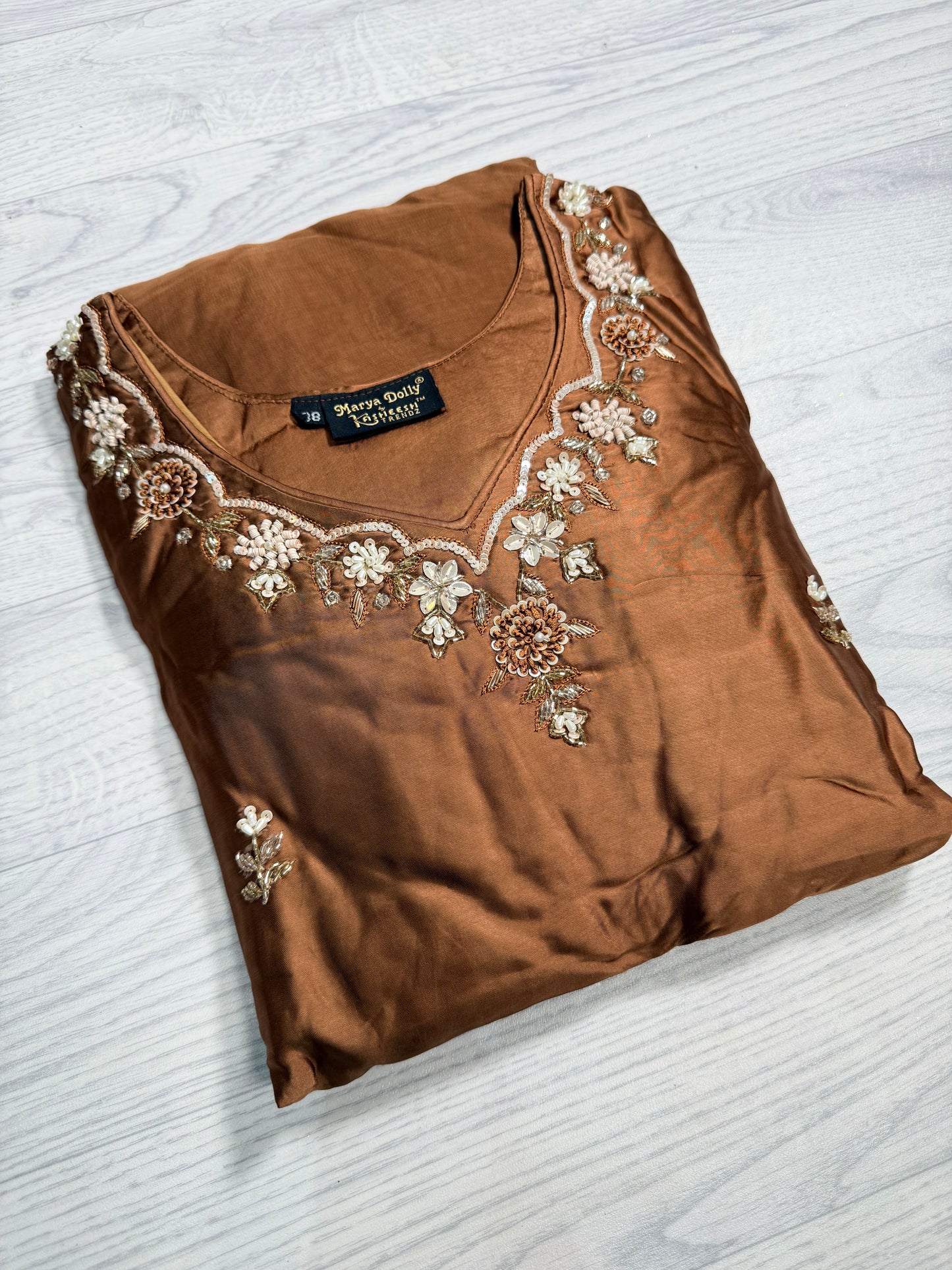 Embellished Silk Suit 7