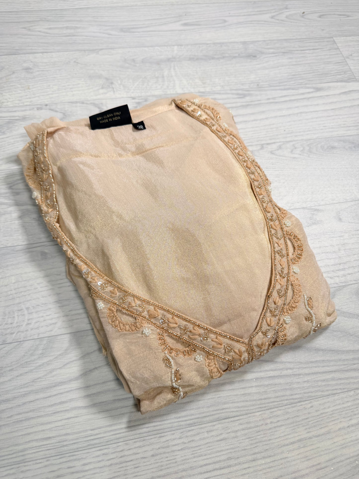 Cutout Design Tissue Silk Sharara 11