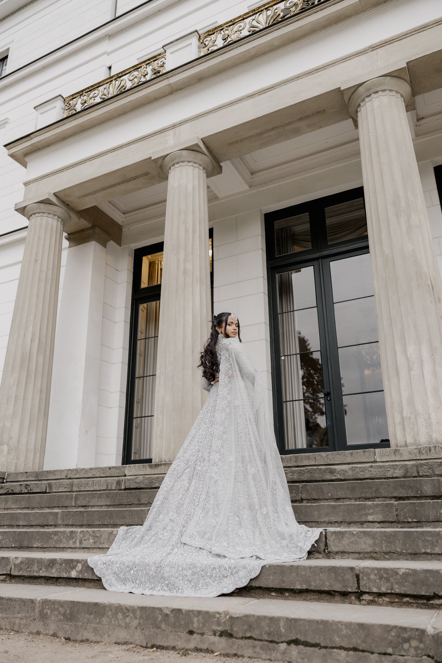 Grey / Silver Bridal Lehenga