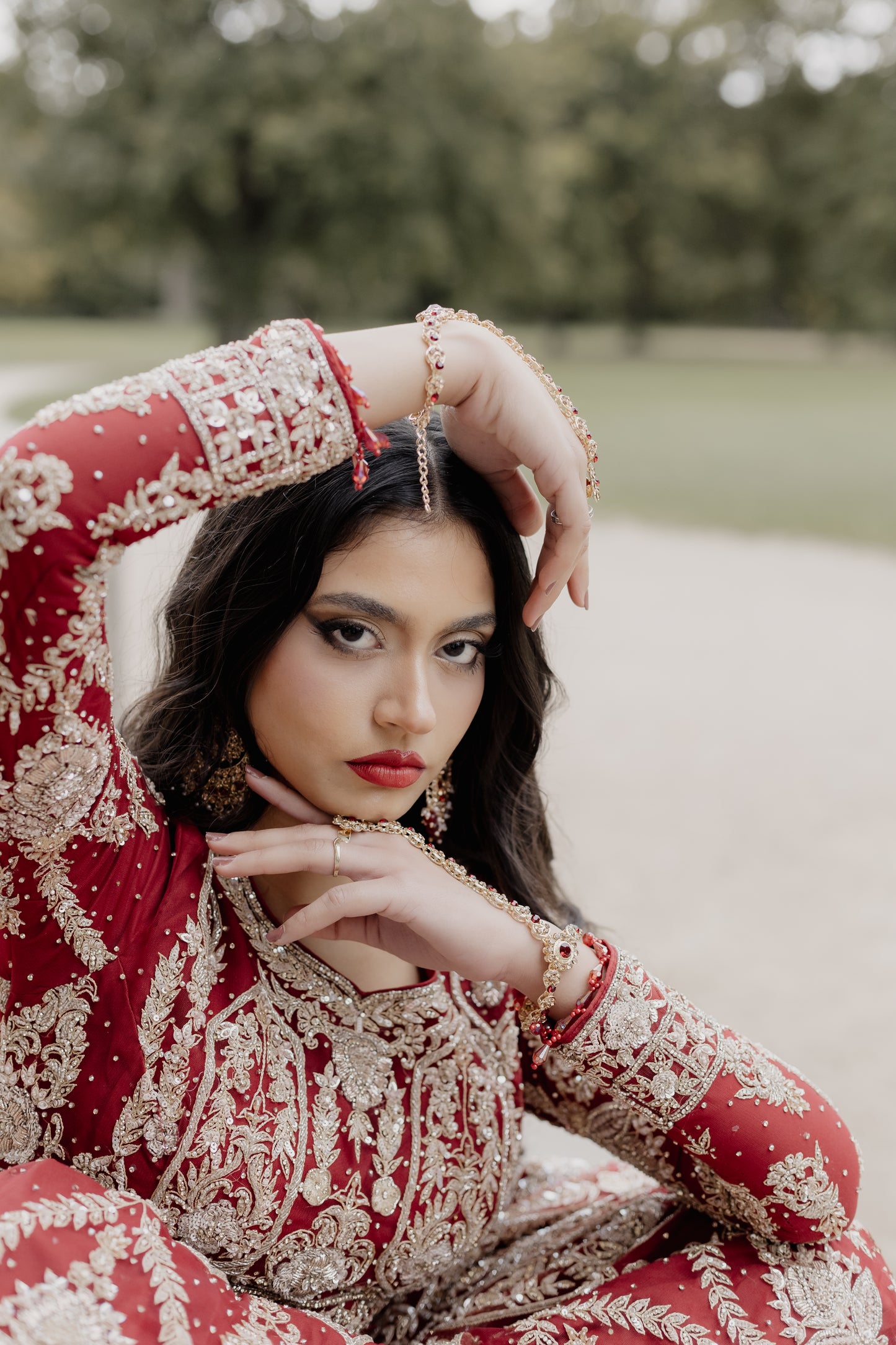 Red / Gold Bridal Lehenga
