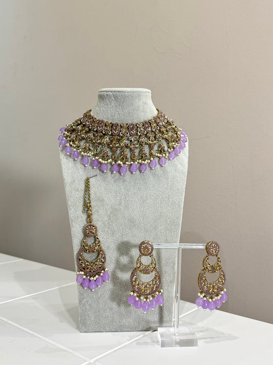 Lilac Jewellery Set