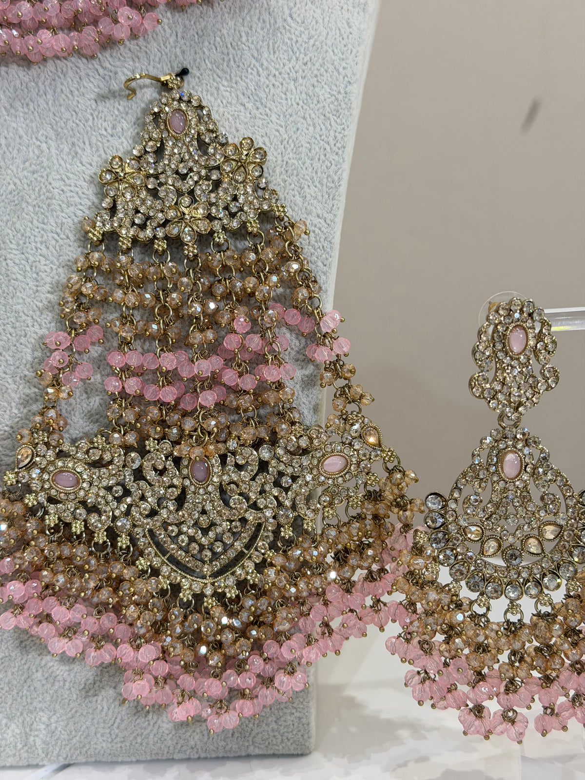 Pink Rose Jewellery Set