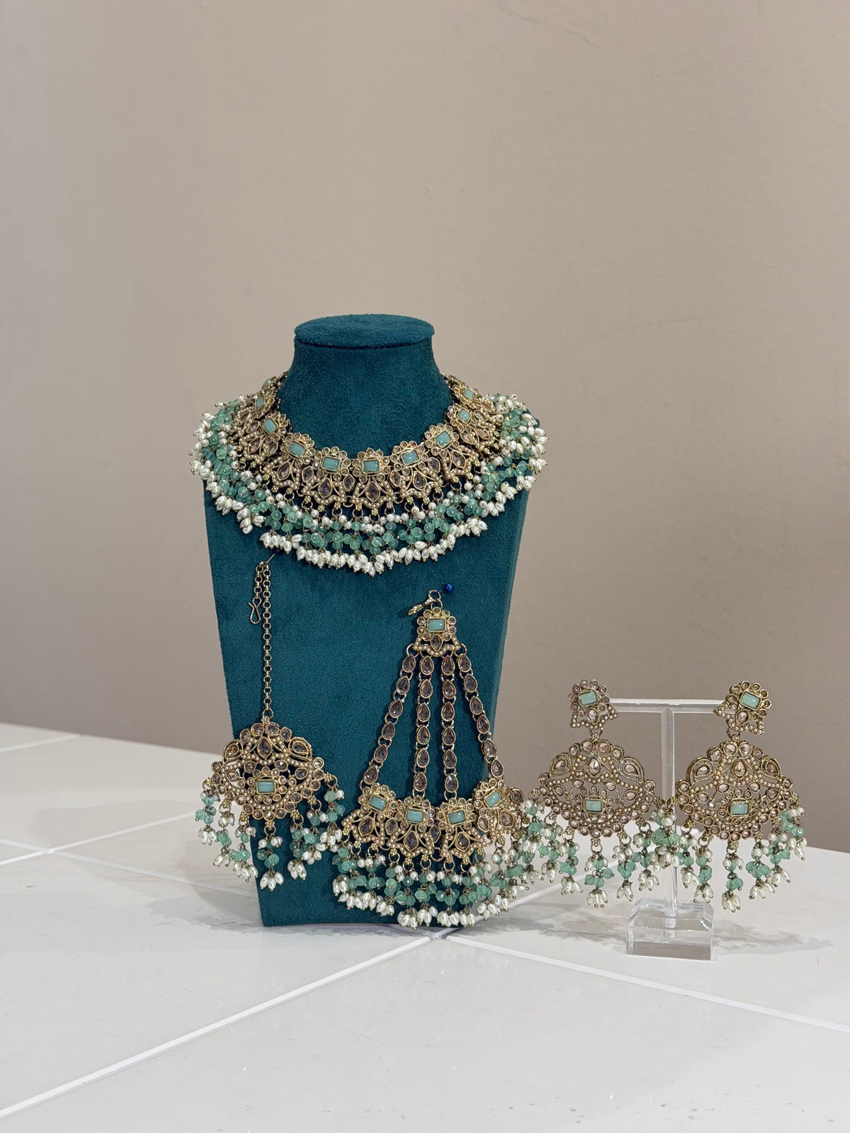 Sea Green Jewellery Set