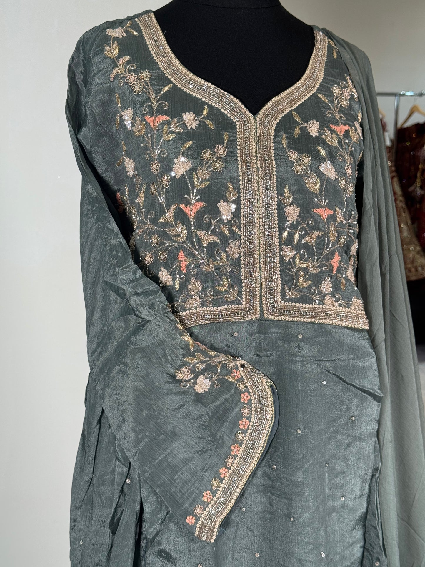Soft Tissue Silk Sharara 8