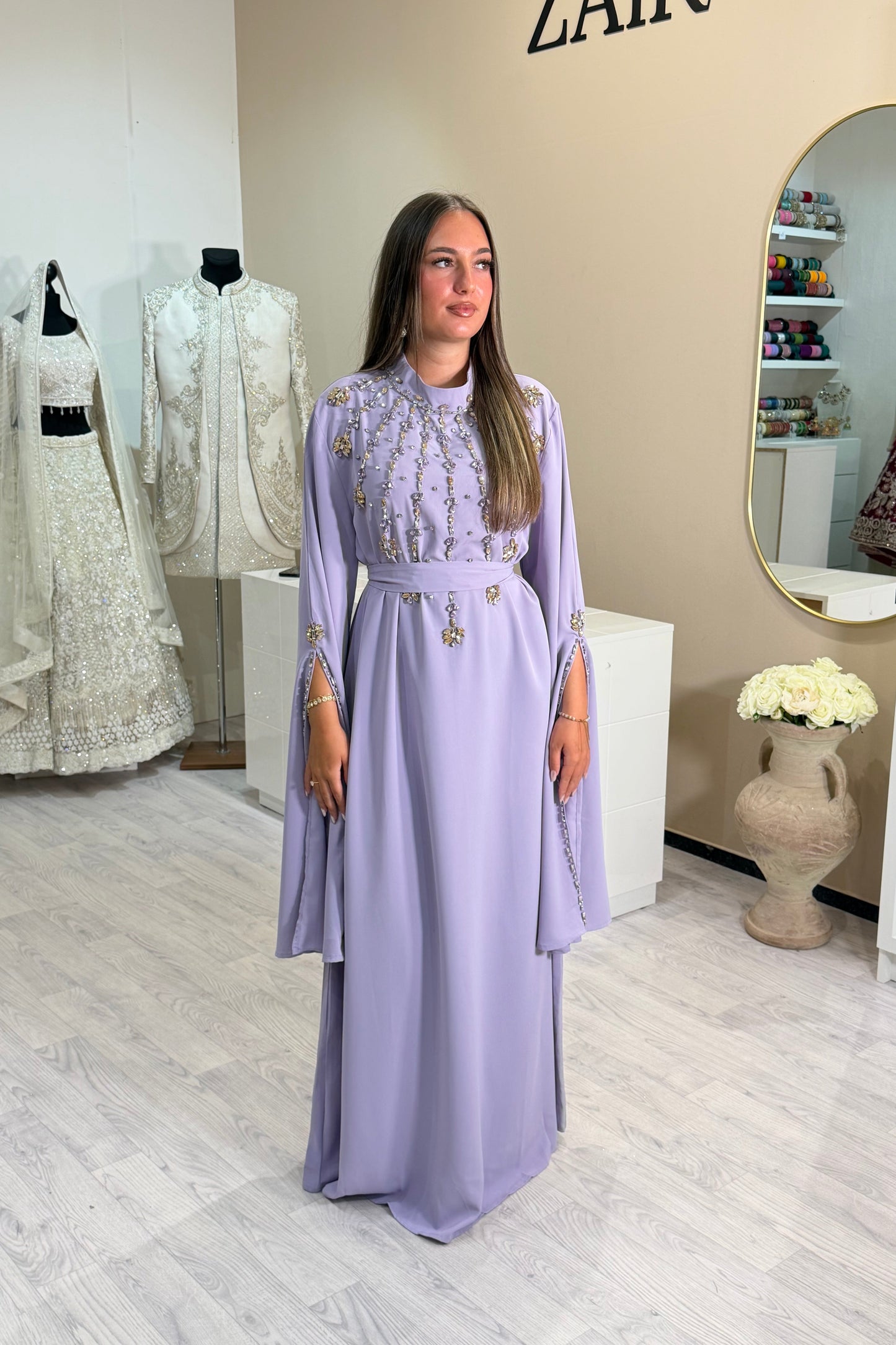 Lavender Kaftan + Strass
