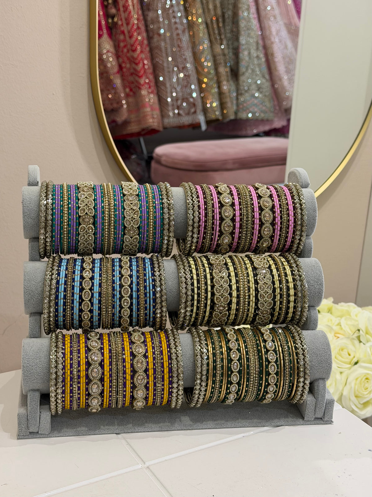 Colourful Metal Bangle Sets