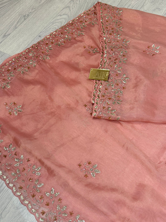 Bubblegum Pink Saree