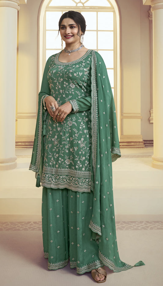 IND Green Sharara Suit 155