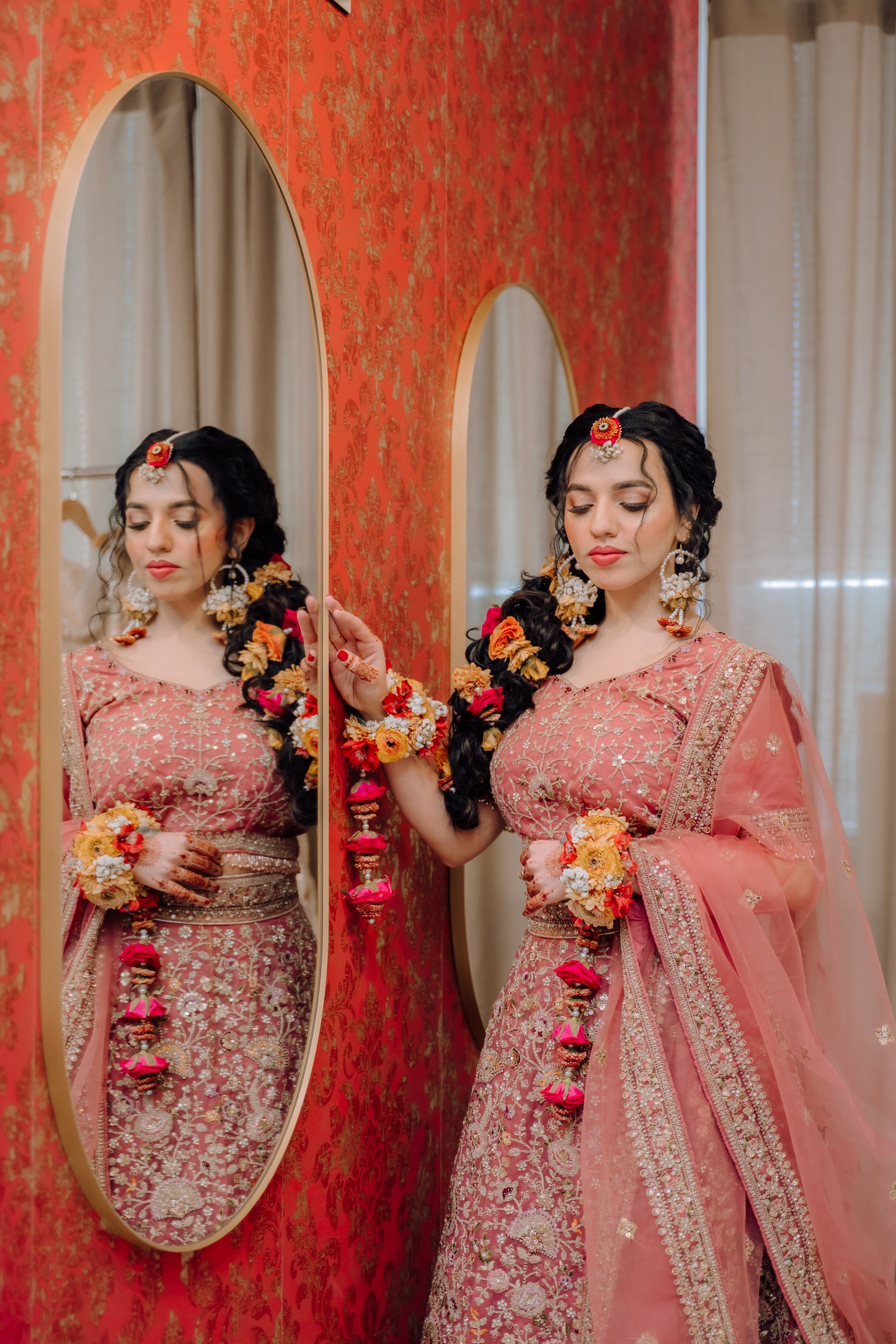 Floral Bridal Lehenga Choli