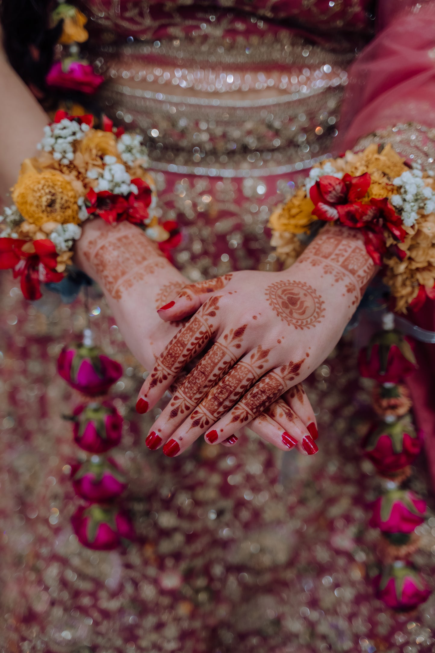 Floral Bridal Lehenga Choli