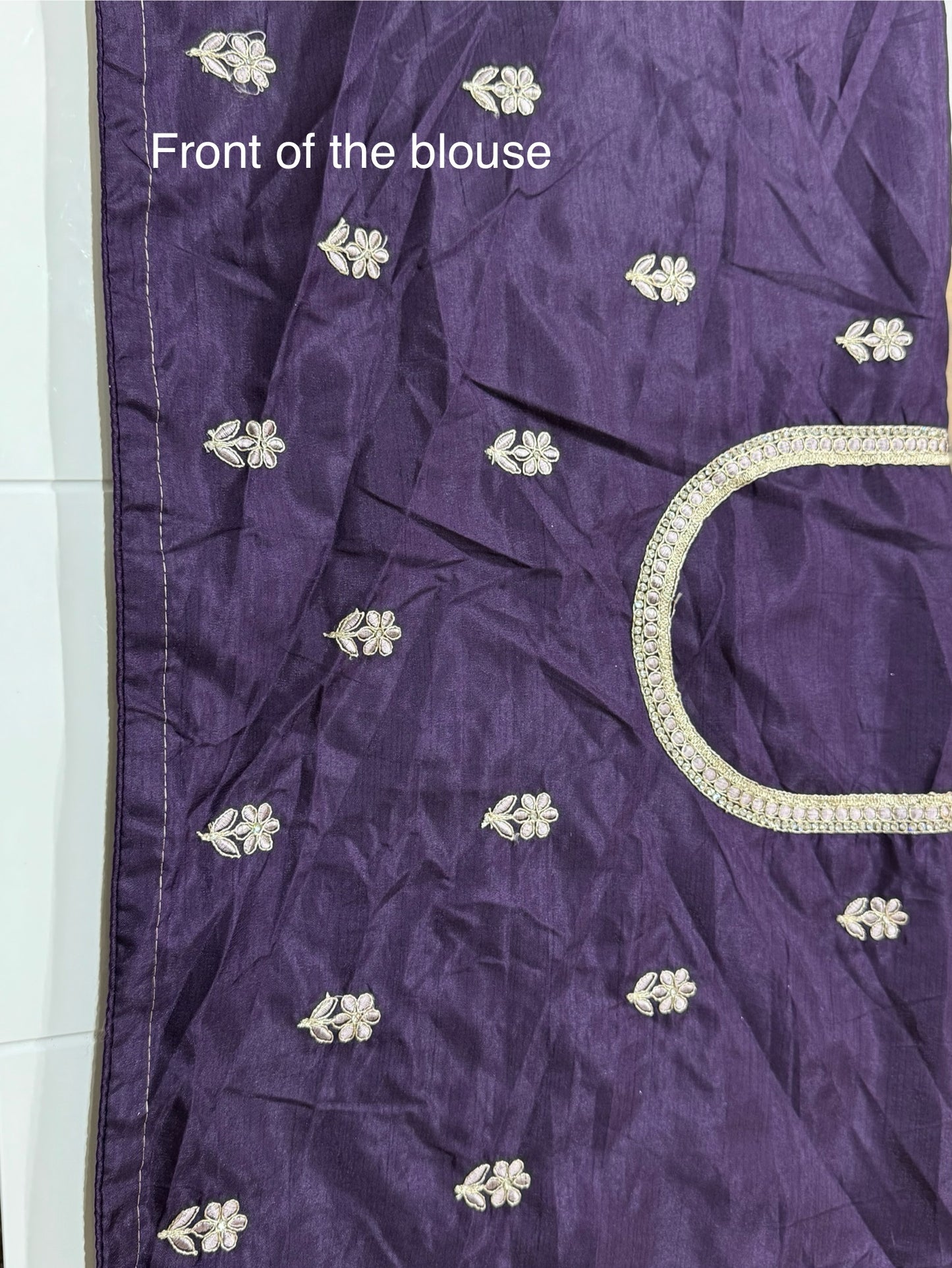 Purple Bronze Saree