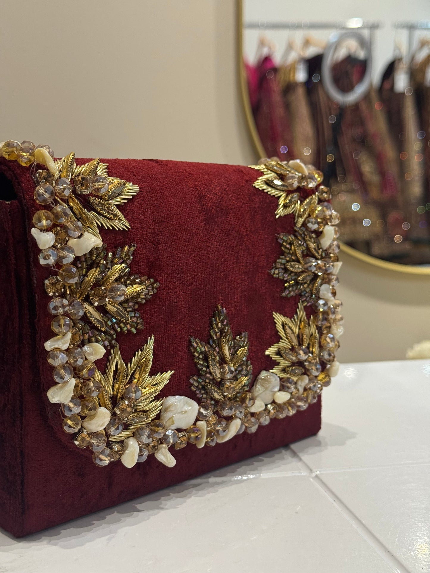 Red Velvet Bag