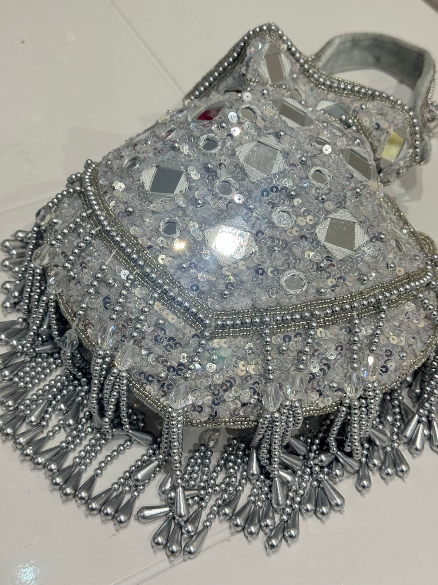 Silver Potli Bag