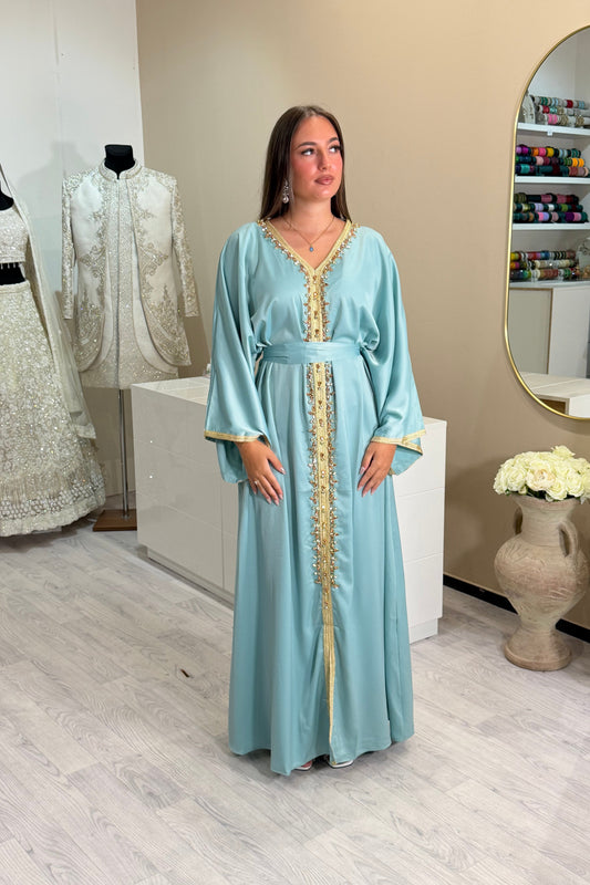 Baby Blue Kaftan + Strass