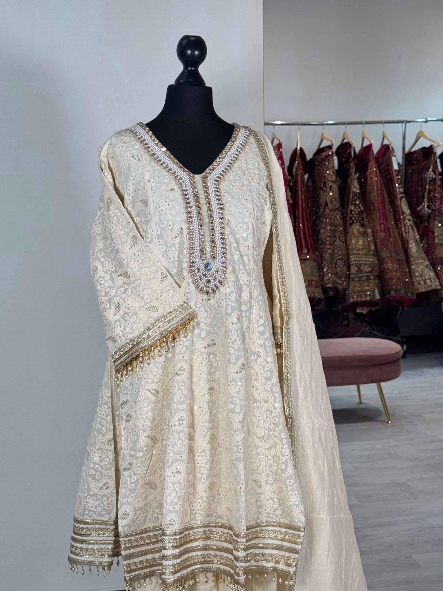Chikankari Cotton Sharara 19