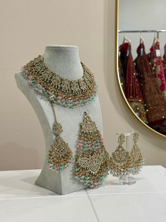 Rose Turquoise Jewellery Set
