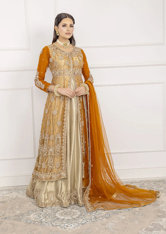 Orange Handwork Maxi